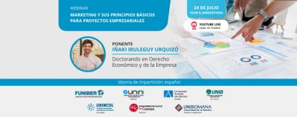 UNINCOL organiza el webinar «Marketing y sus principios básicos para proyectos empresariales»